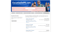 Desktop Screenshot of escuelasdepr.com